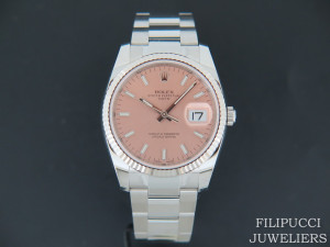 Rolex Date Pink Dial 115234 NEW