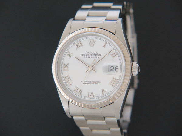 Rolex - Datejust White Roman Dial 16234