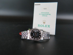 Rolex Datejust Black Diamond Dial 16234