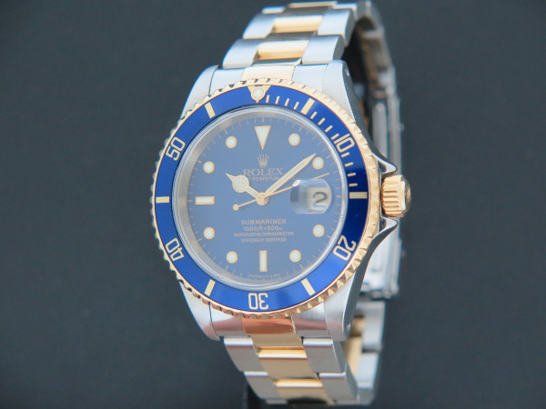 Rolex - Submariner Date Gold/Steel Blue Dial 16613