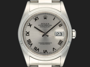 Rolex Datejust 36 Rhodium Roman Dial 16200  
