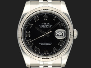 Rolex Datejust 36 Black Roman Dial 116234 