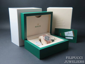 Rolex Day-Date Everose Green Roman Dial 228235 NEW  