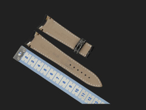 Breguet Black Alligator Leather Strap 22/18MM NEW