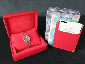 Rolex Lady-Datejust 26 Pink Roman Dial 69174