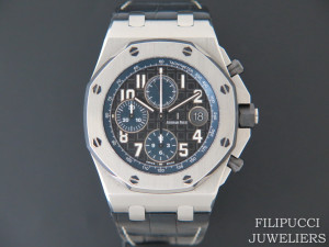 Audemars Piguet Royal Oak Offshore Black Dial Blue Chronograph 26470ST.OO.A028CR.01 