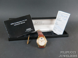 Oris Complication Moonphase Silver Dial