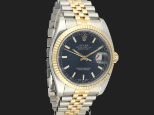 Rolex Datejust Gold/Steel Blue Dial 116233 