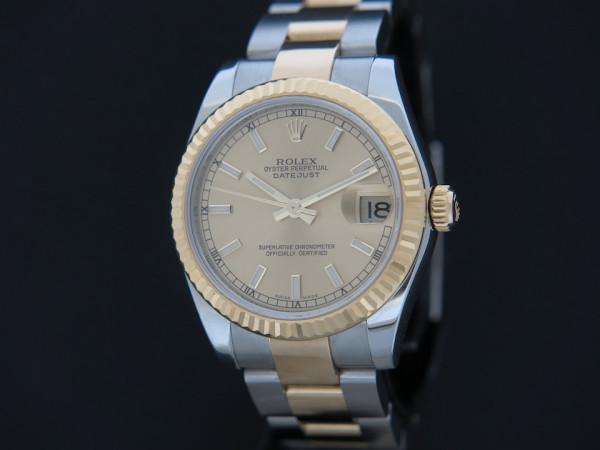 Rolex - Datejust 31 Gold/Steel Champagne Dial  178273
