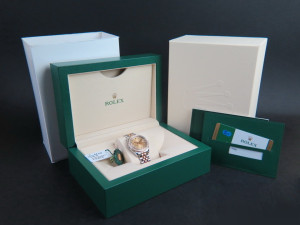 Rolex Datejust Gold/Steel Diamond Dial and Diamond Bezel 178383
