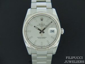 Rolex Date Silver Dial 115234