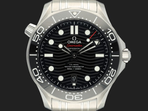 Omega Seamaster Diver 300M Co-Axial Master Chronometer Black Dial 21030422001001 NEW