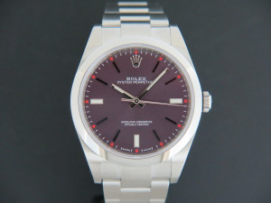 Rolex Oyster Perpetual 39 Red Grape NEW 114300