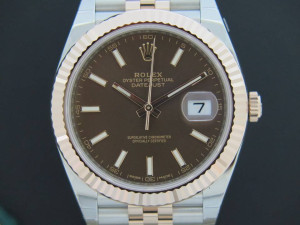 Rolex Datejust Chocolate/Rose gold Newest Model 41 NEW
