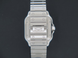Cartier Santos Large Date Steel Blue Dial WSSA0030 / 4072