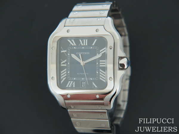 Cartier - Santos De Cartier Blue Dial WSSA0013 NEW