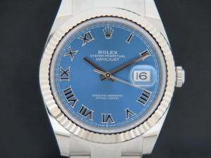 Rolex Datejust 41 Blue Roman Dial 126334 NEW
