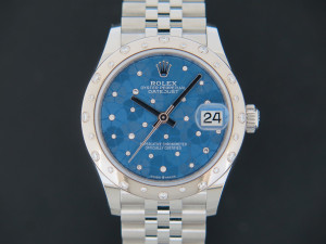 Rolex Datejust 31 Azzurro Floral Diamond Dial 278344RBR NEW