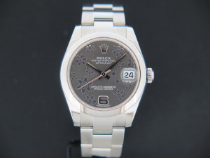 Rolex Datejust 31 Dark Rhodium Floral Dial 178240