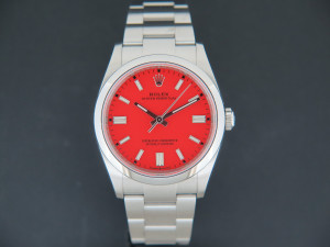 Rolex Oyster Perpetual 36 Coral Red Dial 126000