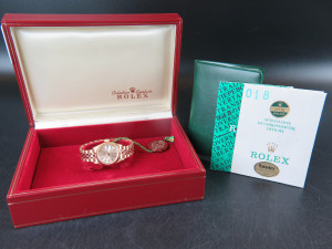 Rolex Lady-Datejust Yellow Gold Silver Dial 69178