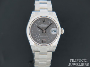 Rolex Datejust Grey Floral Dial NEW 178240