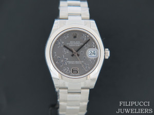 Rolex Datejust Grey Floral Dial NEW 178240 