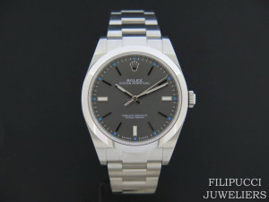 Rolex Oyster Perpetual Dark Rhodium NEW 114300          