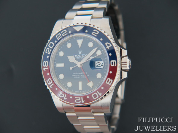 Rolex - GMT Master II BLRO White Gold Blue Dial 126719BLRO NEW 