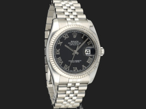 Rolex Datejust Black Roman Dial 116234