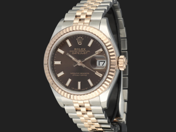 Rolex - Lady-Datejust 28mm Everose/Steel Choco Dial 279171