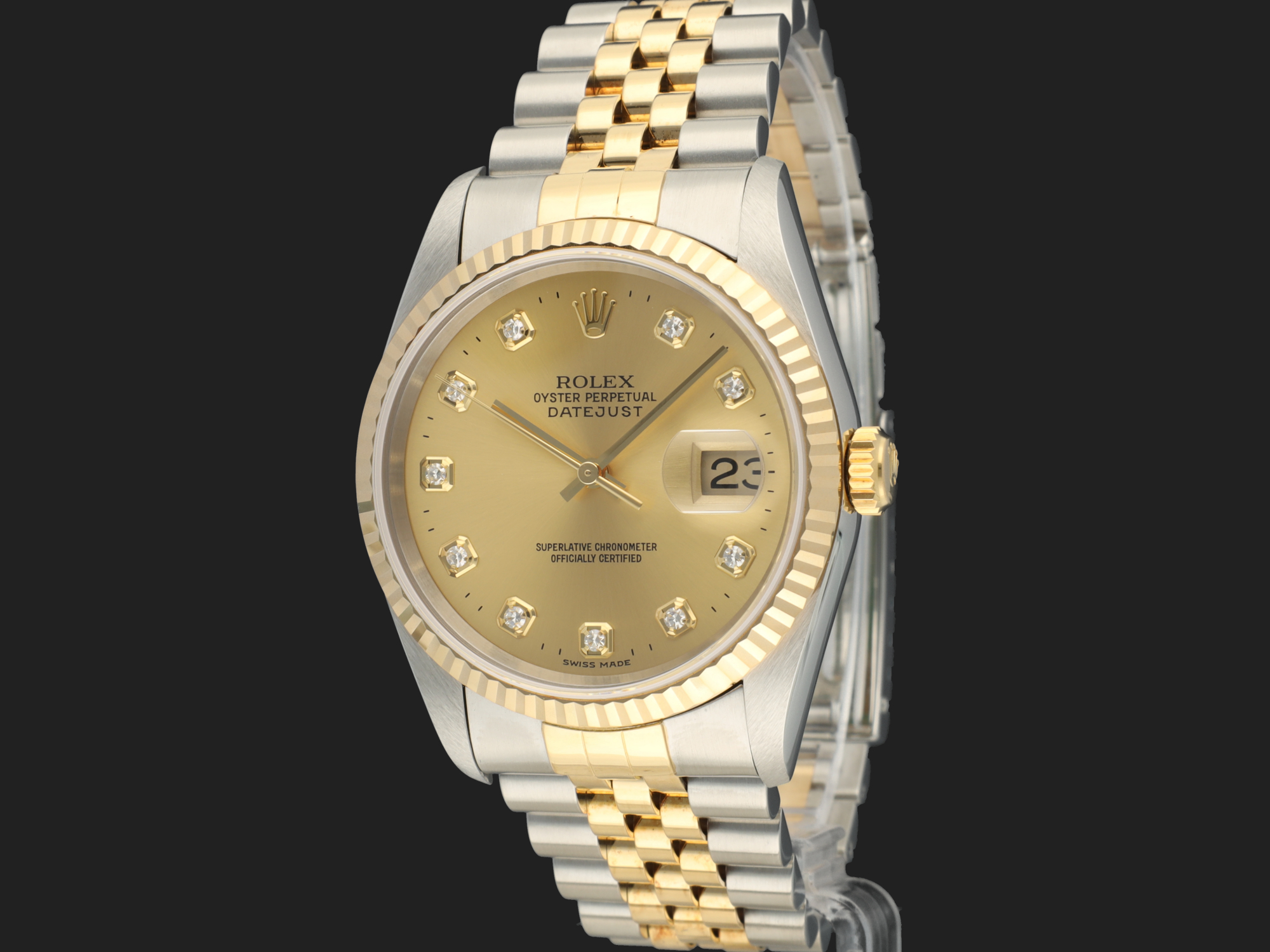 Rolex 16233 champagne discount dial
