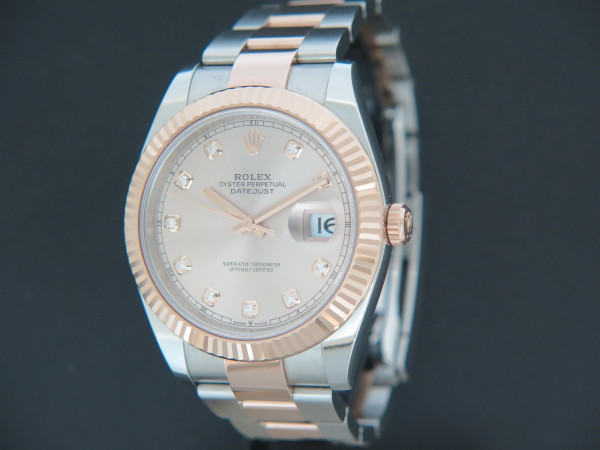 Rolex - Datejust 41 Everosegold/Steel Sundust Diamond Dial 126331