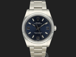 Rolex Oyster Perpetual 34 Blue Arab Dial 114200