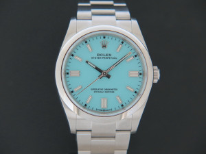 Rolex Oyster Perpetual 36 Turquoise Dial NEW 126000