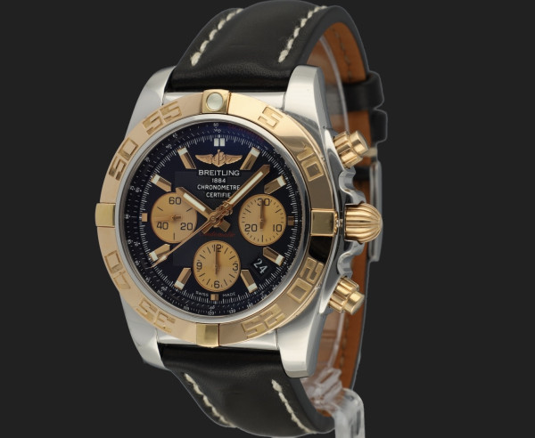 Breitling - Chronomat 44 Gold/Steel Black Dial CB011012