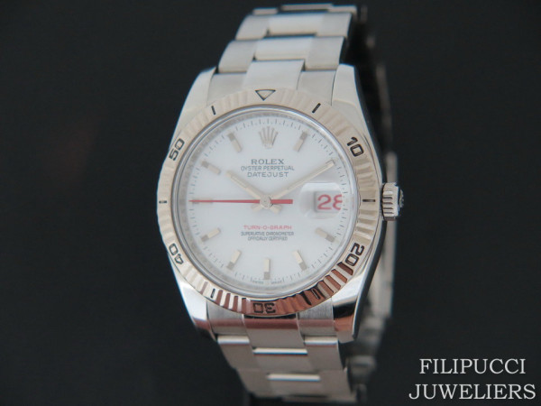 Rolex - Datejust Turn-O-Graph 116264 White Dial