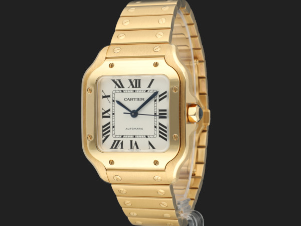 Cartier - Santos Medium Yellow Gold Roman Dial WGSA0030