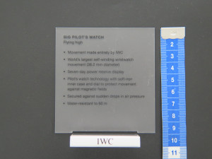 IWC Display piece