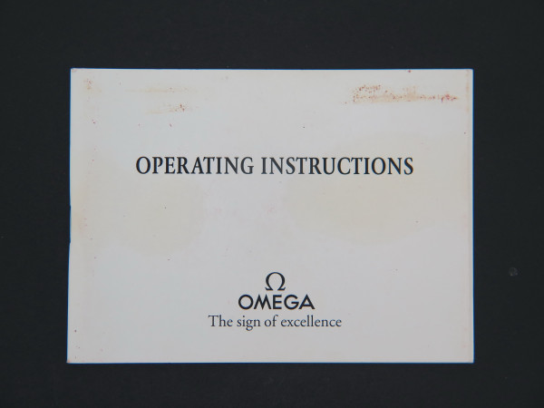 Omega - Operating Instructions Booklet for cal. 1138/1139/1141/1143/3220