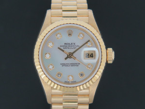 Rolex Datejust Lady Yellow Gold MOP Diamond Dial 79178