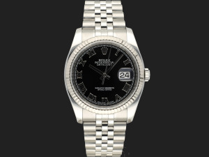 Rolex Datejust Black Roman Dial 116234