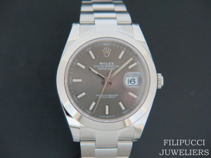 Rolex Datejust 41 NEW 126300 Dark Rhodium