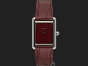 Cartier Tank Must Large Burgundy Dial WSTA0054 NEW