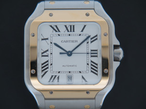 Cartier Santos Large Gold/Steel Roman Dial W2SA0009