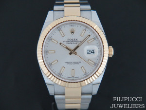 Rolex Datejust 41 Gold/Steel 126333 Silver Dial