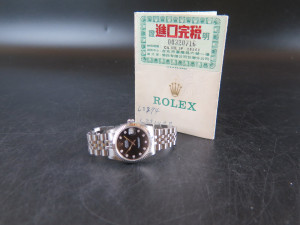 Rolex Datejust 31 Black Diamond Dial 68274