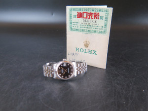 Rolex Datejust 31 Black Diamond Dial 68274