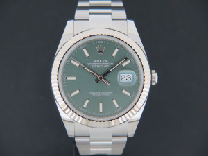 Rolex Datejust 41 Mint Green Dial 126334 NEW