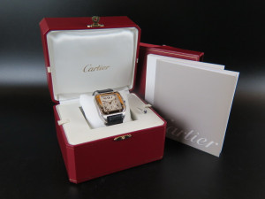 Cartier Santos 100 XL Chronograph Gold/Steel W20090X8